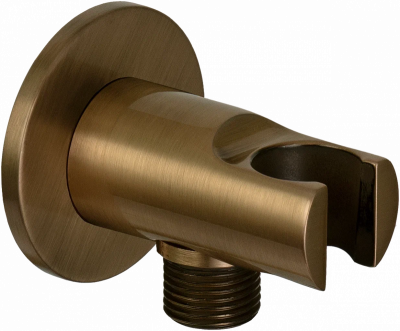 Держатель ручного душа с подключением шланга Remer 337MVO, бронза фото в интернет-магазине Русалия