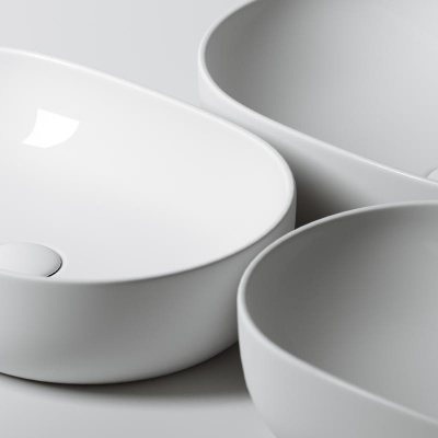 Умывальник чаша накладная овальная Element 600*415*135мм CN6047 Ceramica Nova фото в интернет-магазине Русалия