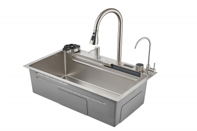 Мойка кухонная с водопадом Savol (S-SC002L) фото в интернет-магазине Русалия