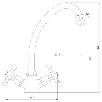 Смеситель для кухонной мойки Lemark Promotion (LM6040C) фото в интернет-магазине Русалия