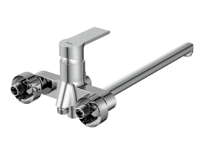 Смеситель для ванны универсальный с длинным изливом Brasko A64091 Cersanit фото в интернет-магазине Русалия