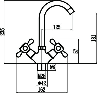 Смеситель для раковины Fmark (FM4719) фото в интернет-магазине Русалия