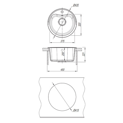 Кухонная мойка Dr. Gans ДОРА 25.015.B0435.403, латте фото в интернет-магазине Русалия