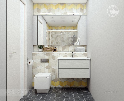 Зеркальный шкаф AQUATON Брук 120 белый 1A200802BC010 фото в интернет-магазине Русалия