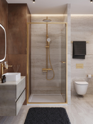 Душевая дверь CEZARES LUX-B-FS-1-100-C-BORO фото в интернет-магазине Русалия