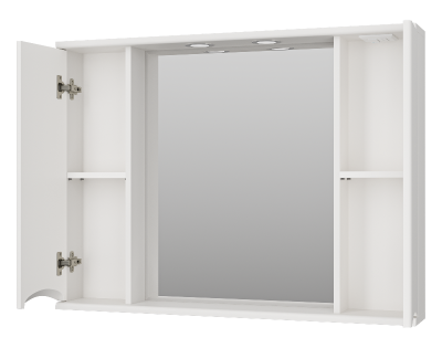 Зеркальный шкаф Атлантик 100 П-Атл-4100-010 Misty фото в интернет-магазине Русалия