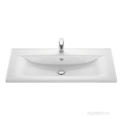 Раковина AQUATON Айрис 100 белая 1A723031AG010 фото в интернет-магазине Русалия
