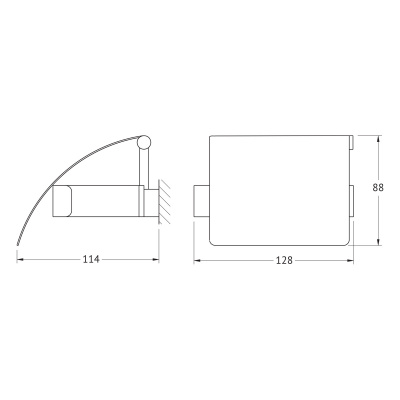 Держатель туалетной бумаги с крышкой 8326 Regen Artwelle фото в интернет-магазине Русалия