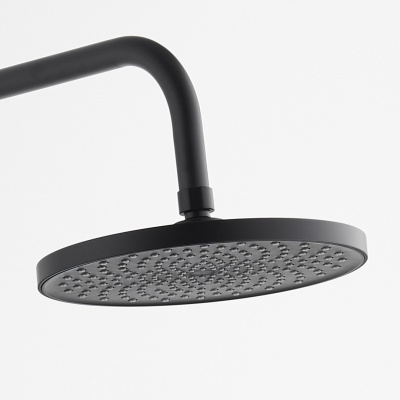 BOND B01-8888 Черная душевая стойка с тропическим душем без смесителя фото в интернет-магазине Русалия