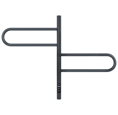 Полотенцесушитель электрический Vincea VTD-1R1CGE 44x60, графит, таймер фото в интернет-магазине Русалия