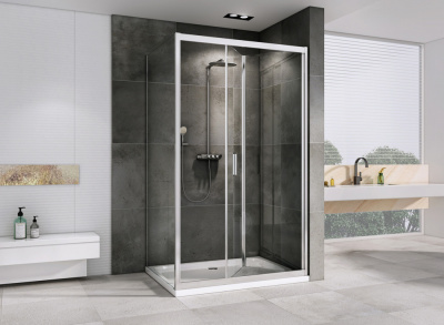 Душевой уголок ABBER Sonnenstrand AG07090-S70 70х90 прямоугольный, профиль хром, прозрачное стекло фото в интернет-магазине Русалия