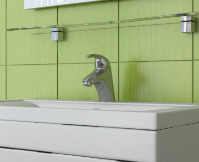 Полка стеклянная 100см ПЛК-1000х120х8 Vigo фото в интернет-магазине Русалия