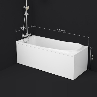 W80A-170-070W-A Like, ванна акриловая A0 170х70 см,шт Am.Pm фото в интернет-магазине Русалия