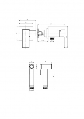 Гигиенический гарнитур 30373 MONREALE Veragio фото в интернет-магазине Русалия