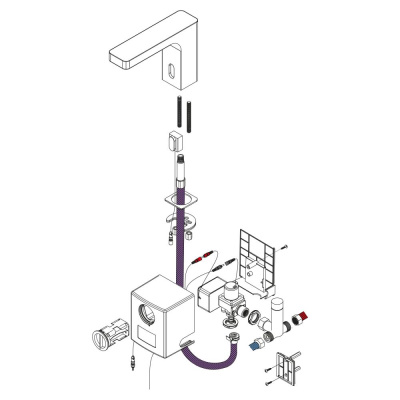 Смеситель для раковины сенсорный Timo Torne (4313/17F) фото в интернет-магазине Русалия