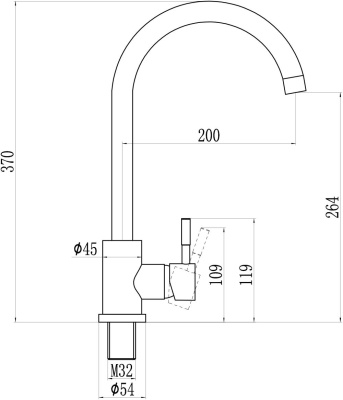Смеситель для кухонной мойки Savol (S-SUS3002H) фото в интернет-магазине Русалия
