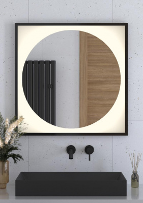 Зеркало с LED-подсветкой настенное ECLIPSE DEFESTO 80x80 см, DF 2233 фото в интернет-магазине Русалия