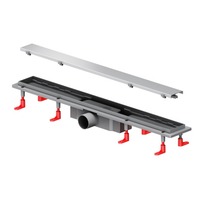 W02SC-U11-070-04SB PrimeFlow Трап для душа линейный универс затвор Tile 70см цвет сталь мат Am.Pm фото в интернет-магазине Русалия