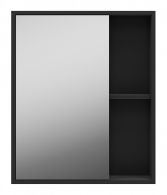 Зеркальный шкаф Ненси 60 универсальный (антрацит) П-Нен-04060-50 Misty фото в интернет-магазине Русалия