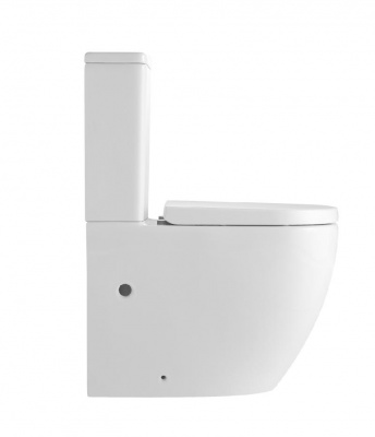 BILBAO ALTO Унитаз напольный безободковый белый, сиденье дюропласт, soft close IBERICA BLANCA фото в интернет-магазине Русалия