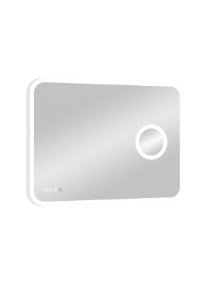 Зеркало с подсветкой Bliss 800х700 линза, часы ЗЛП334 Continent фото в интернет-магазине Русалия