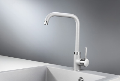 Смеситель для кухни GRANULA (0041, АЛЮМИНИУМ) фото в интернет-магазине Русалия