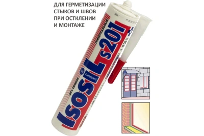 Герметик силиконовый универсальный Isosil S201, бесцветный, 280 мл  фото в интернет-магазине Русалия