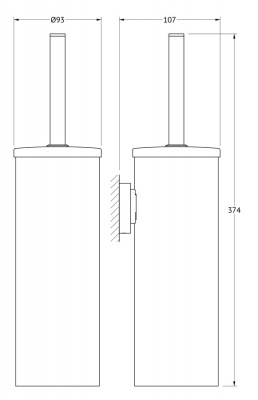 Туалетный ерш с крышкой HAR 053 Harmonie Artwelle фото в интернет-магазине Русалия
