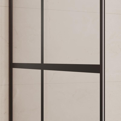 Душевая перегородка RGW WA-011B 900, стекло с рисунком (шелкография), профиль черный фото в интернет-магазине Русалия