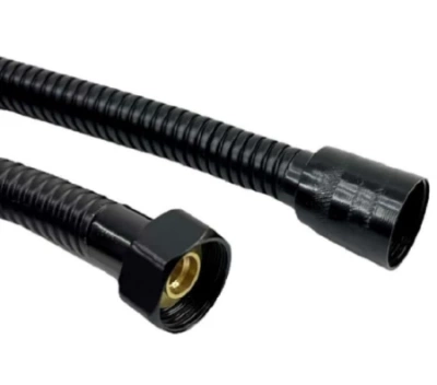 Душевой шланг в оплетке из нержавеющей стали 1,5 м S-0RG001H черный Savol фото в интернет-магазине Русалия