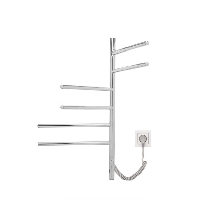 Полотенцесушитель электрический Vincea VTD-1S2CE 43х80, хром, таймер фото в интернет-магазине Русалия