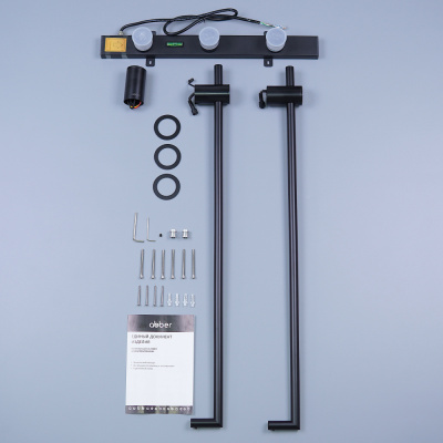 Полотенцесушитель электрический ABBER Charme AH4002MB черный матовый фото в интернет-магазине Русалия