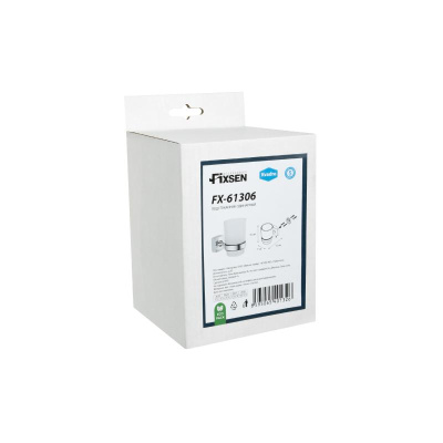 Стакан для ванной комнаты FIXSEN KVADRO FX-61306, хром фото в интернет-магазине Русалия