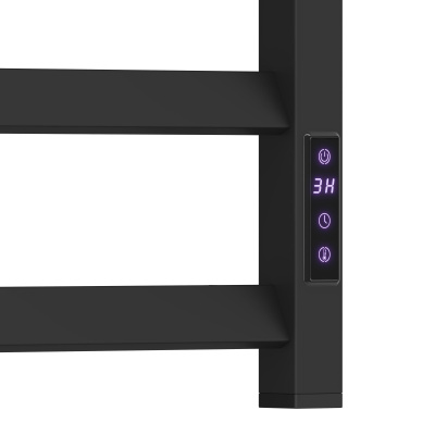 Полотенцесушитель электрический REFLEXION Атакама RXT086040BL 600x400, черный матовый фото в интернет-магазине Русалия