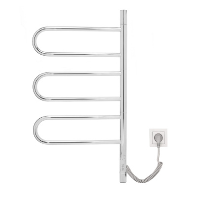 Полотенцесушитель электрический Vincea VTD-1R2CE 44х80, хром, таймер фото в интернет-магазине Русалия