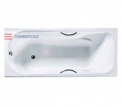 Ванна чугунная Сибирячка -У 180х80 с отверстиями под ручки Универсал фото в интернет-магазине Русалия