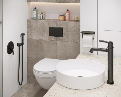 Смеситель для раковины-чаши Timo Arisa черный (5311/03F) фото в интернет-магазине Русалия