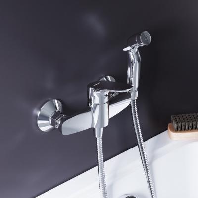 778000000 Jupiter смеситель с гигиеническим душем, хром фото в интернет-магазине Русалия