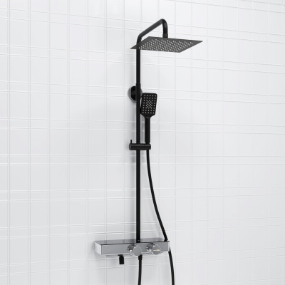 A114.255.130.CB Thermo Душевой комплект с термостатическим смесителем Wasserkraft фото в интернет-магазине Русалия