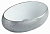 Раковина накладная овальная 433SS белый/серебро CeramaLux фото в интернет-магазине Русалия