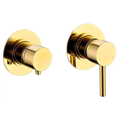 Душевая система встраиваемая (без излива) Grocenberg GB5090GO, золото фото в интернет-магазине Русалия