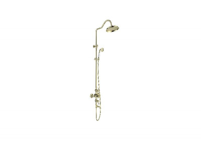 Термостатическая душевая система с изливом AQUATEK, полир. золото AQ2543PG КЛАССИК фото в интернет-магазине Русалия