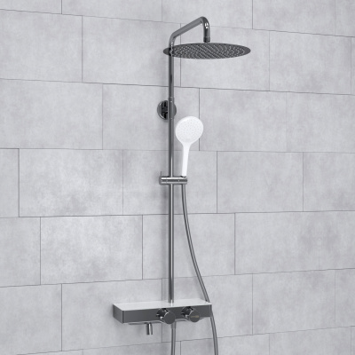 A113.116.155.CH Thermo Душевой комплект с термостатическим смесителем Wasserkraft фото в интернет-магазине Русалия