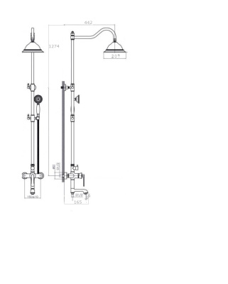 Душевая система RUSH Flores (FLG0835-5) фото в интернет-магазине Русалия