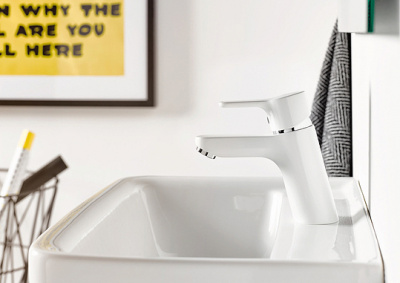 Смеситель для умывальника PURE&EASY 370289165 белый KLUDI фото в интернет-магазине Русалия