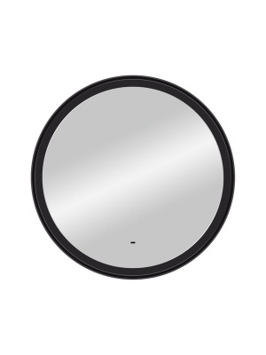 Зеркало с подсветкой Planet Black d800 бесконтактный овальный сенсор ЗЛП684 Continent фото в интернет-магазине Русалия