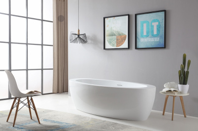 Акриловая ванна ABBER AB9206 185х91х58 см фото в интернет-магазине Русалия