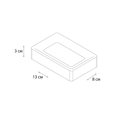 Мыльница FIXSEN DONY FX-232-4, белый/голубой фото в интернет-магазине Русалия