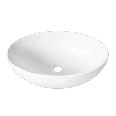 Раковина накладная овальная Ringo Slim 53 RNGSLWB01S Sanita Luxe фото в интернет-магазине Русалия