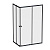 W87G-403-12080-BT Sunny душ огражд прямоугольн, раздвижн двери 120x80 черный,стекло прозрачн Am.Pm фото в интернет-магазине Русалия